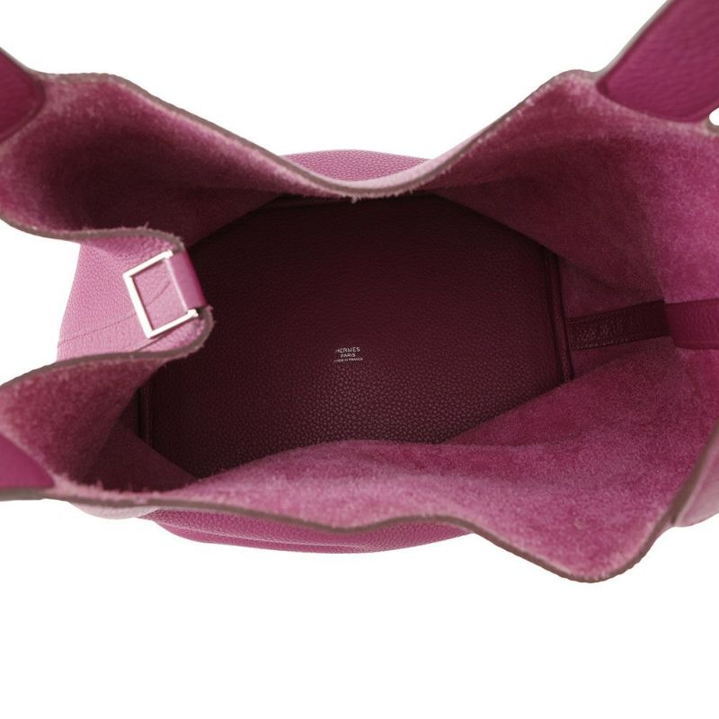 エルメス ハンドバッグ ピコタンロックGM ローズパープル/シルバー金具 トリヨンクレマンス T刻印