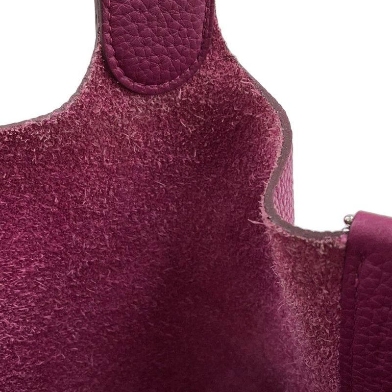 エルメス ハンドバッグ ピコタンロックGM ローズパープル/シルバー金具 トリヨンクレマンス T刻印
