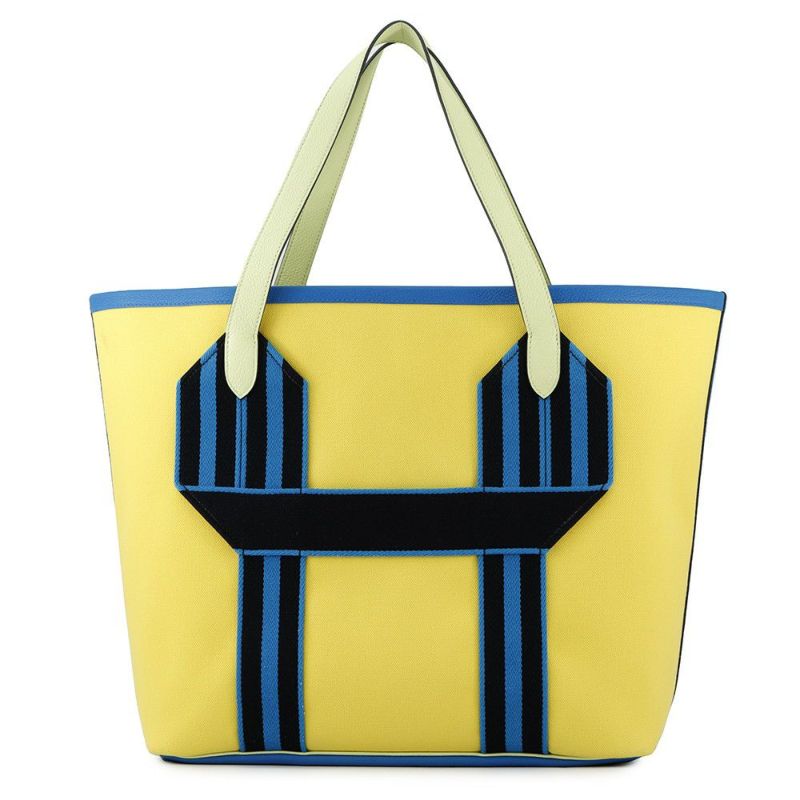 エルメス トートバッグ ピュール サングル ライム/ヴェールアンサンブル/シルバー金具  トワルミリタリー B刻印