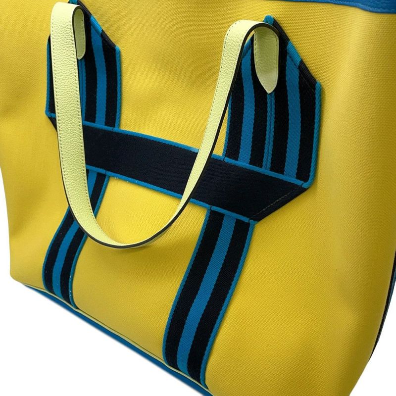 エルメス トートバッグ ピュール サングル ライム/ヴェールアンサンブル/シルバー金具  トワルミリタリー B刻印