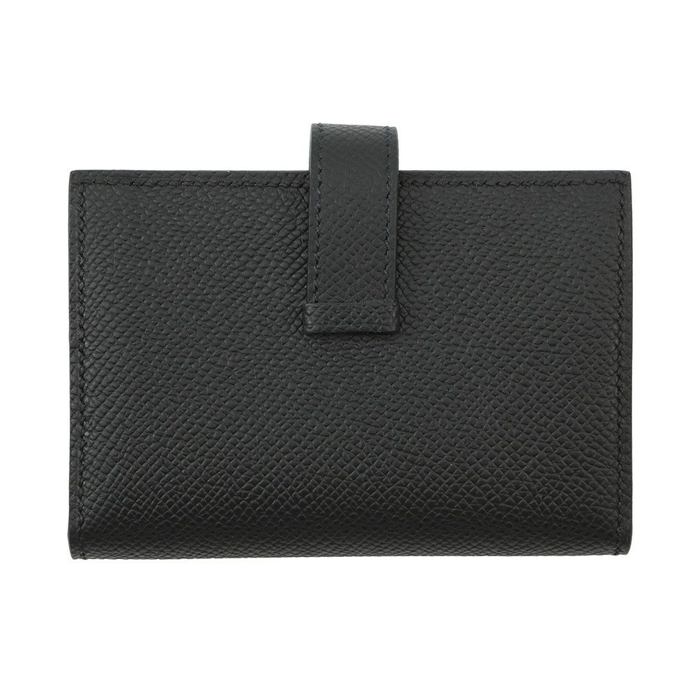 エルメス カードケース ベアン ミニ 小銭入れ付き ブラック/ゴールド金具 エプソン K刻印 HERMES 名刺入れ コインケース 黒
