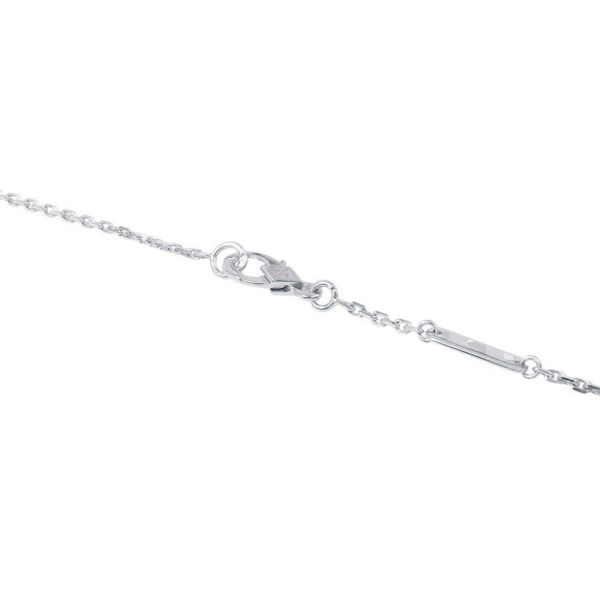 ヴァンクリーフ&アーペル ネックレス ヴィンテージ アルハンブラ ペンダント カルセドニー K18WGホワイトゴールド VCARD34900