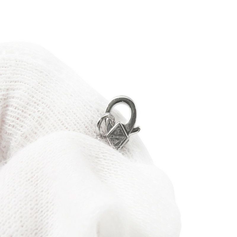 ヴァンクリーフ&アーペル ネックレス ヴィンテージ アルハンブラ ペンダント カルセドニー K18WGホワイトゴールド VCARD34900