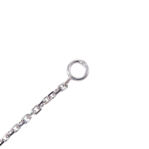 ヴァンクリーフ&アーペル ネックレス ヴィンテージ アルハンブラ ペンダント カルセドニー K18WGホワイトゴールド VCARD34900