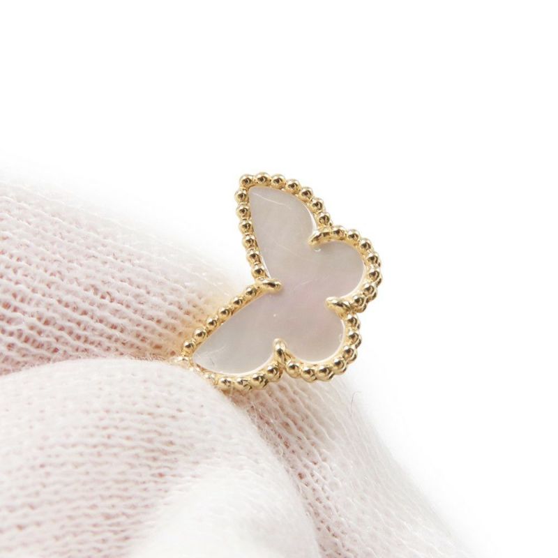 ヴァンクリーフ&アーペル ネックレス スウィート パピヨン ペンダント マザーオブパール K18YGイエローゴールド VCARF69300