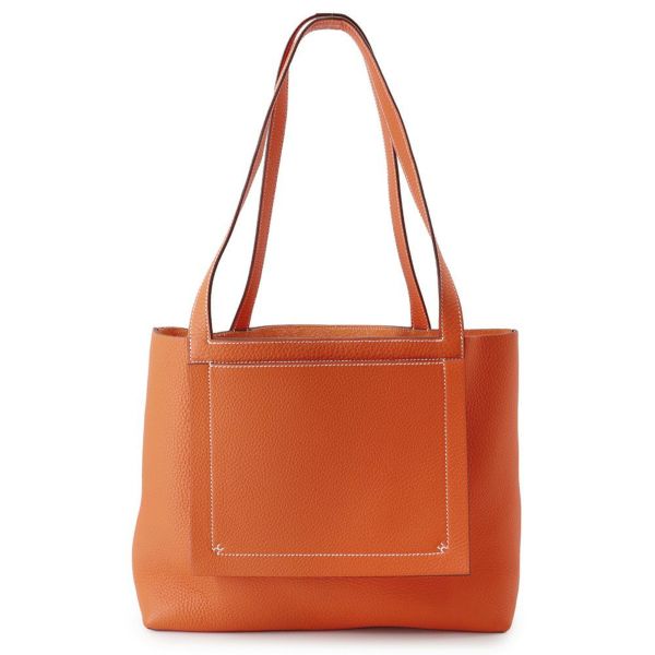 エルメス トートバッグ カバセリエ31 オレンジポピー トリヨンクレマンス B刻印 HERMES バッグ