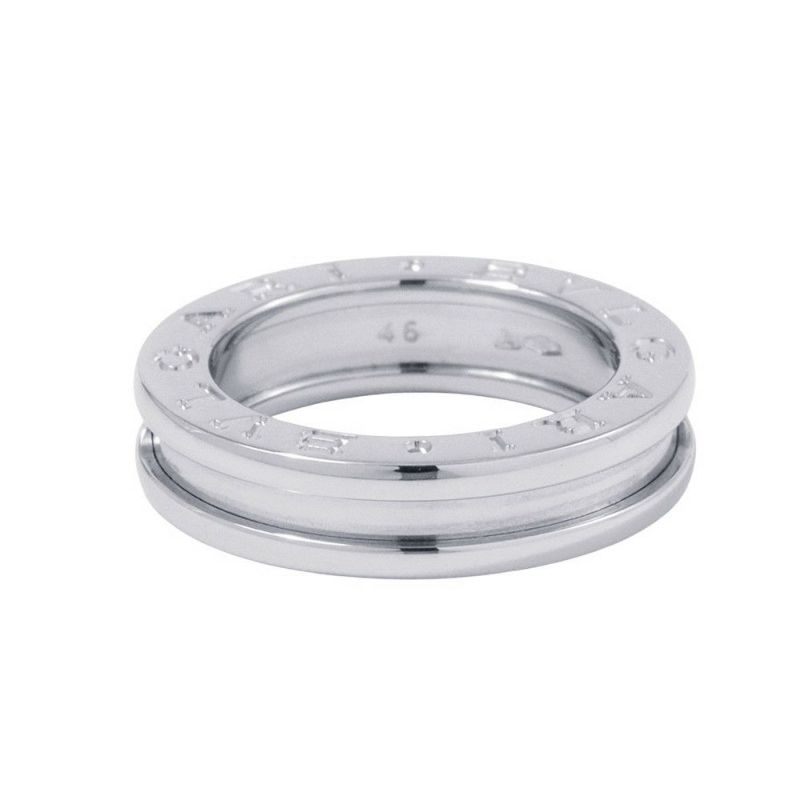 ブルガリ リング ビーゼロワン B-zero1 1バンド K18WGホワイトゴールド サイズ46 346566 BVLGARI 指輪 ジュエリー