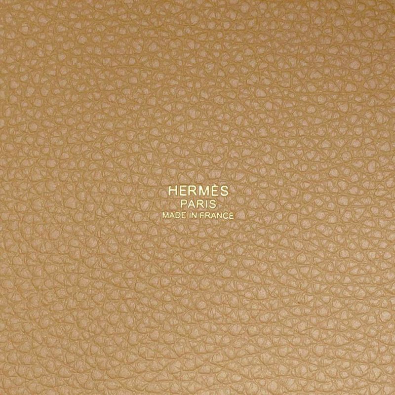 エルメス ハンドバッグ ピコタンロックMM ビスキュイ/ゴールド金具 トリヨンクレマンス U刻印