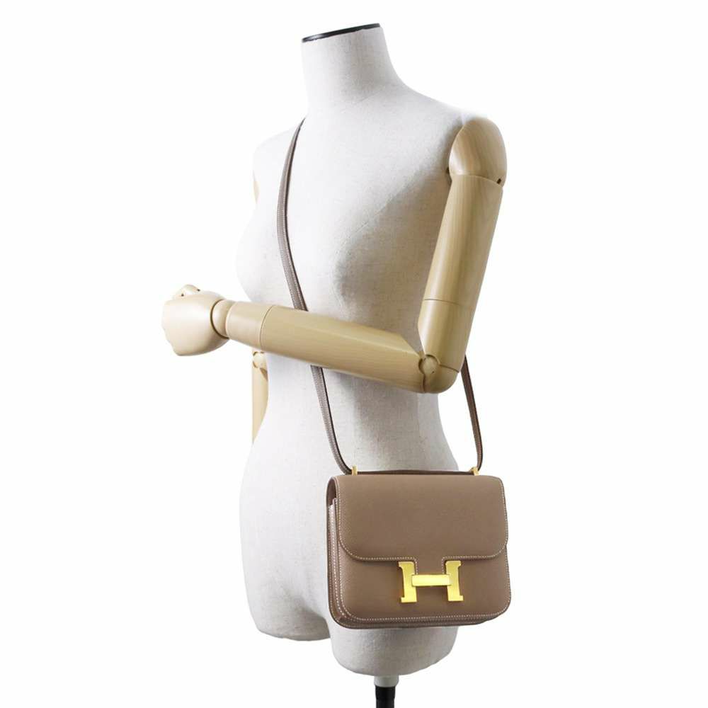 エルメス ミニ コンスタンス3 ミロワール エトゥープ/ゴールド金具 エプソン B刻印