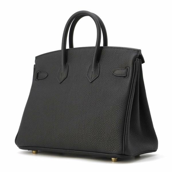 エルメス バーキン25 ブラック/ゴールド金具 トゴ W刻印 HERMES Birkin ハンドバッグ 黒