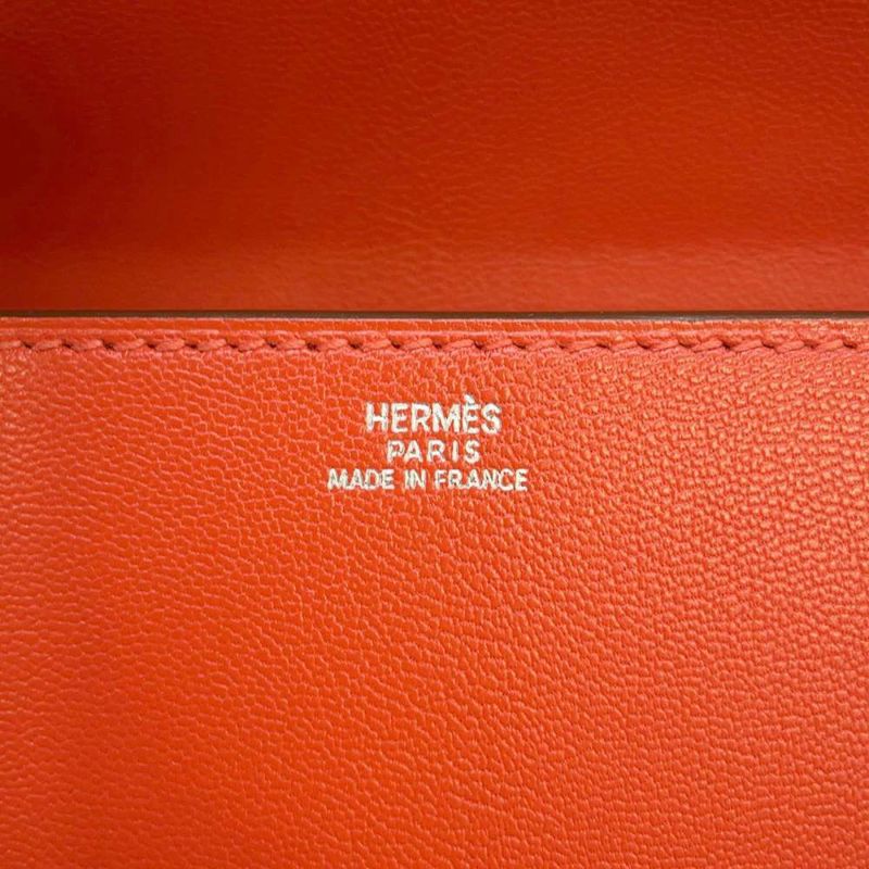 エルメス ポシェットメドール サンギーヌ/シルバー金具 シェブルミゾル □P刻印 HERMES