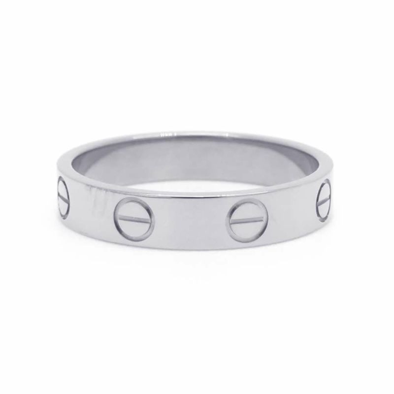 カルティエ リング ミニ ラブリング Love K18WGホワイトゴールド リングサイズ52 CRBB4085152 Cartier 指輪