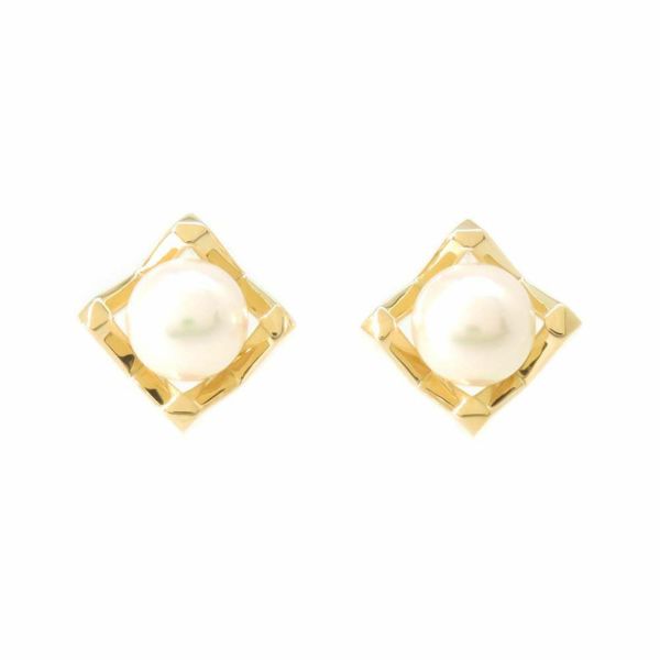 ミキモト ピアス M Collection あこや真珠 K18YGイエローゴールド PE-1722PK MIKIMOTO ジュエリー