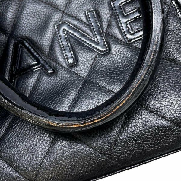 シャネル ハンドバッグ マトラッセ キャビアスキン A15685 CHANEL バッグ ミニボストン ボウリングバッグ 黒