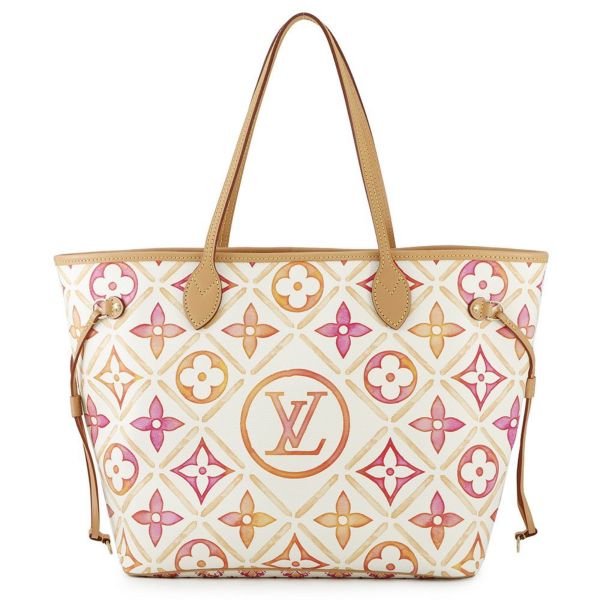 ルイヴィトン トートバッグ モノグラム・タイル/バイ・ザ・プール ネヴァーフルMM M25317 ヴィトン バッグ