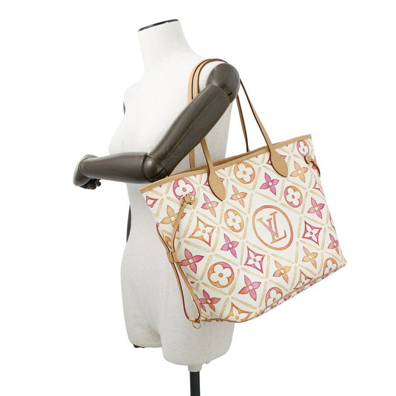 ルイヴィトン トートバッグ モノグラム・タイル/バイ・ザ・プール ネヴァーフルMM M25317 ヴィトン バッグ