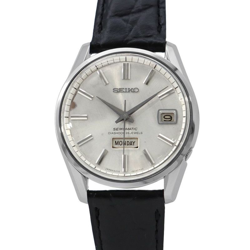 セイコーマチック ウィークデーター デイト 6206-8040 SEIKO 腕時計 ウォッチ シルバー文字盤 アンティーク