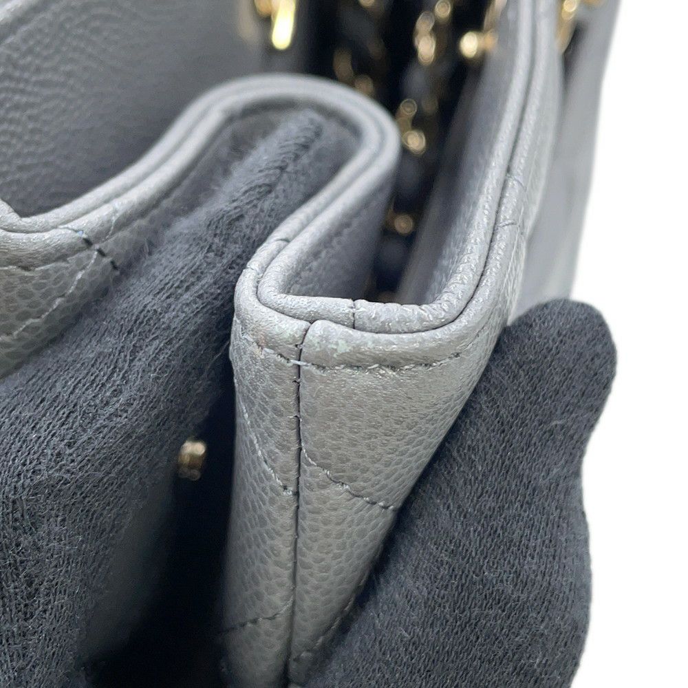 シャネル チェーントートバッグ マトラッセ ココマーク ラージ ショッピングバッグ キャビアスキン A91046 CHANEL