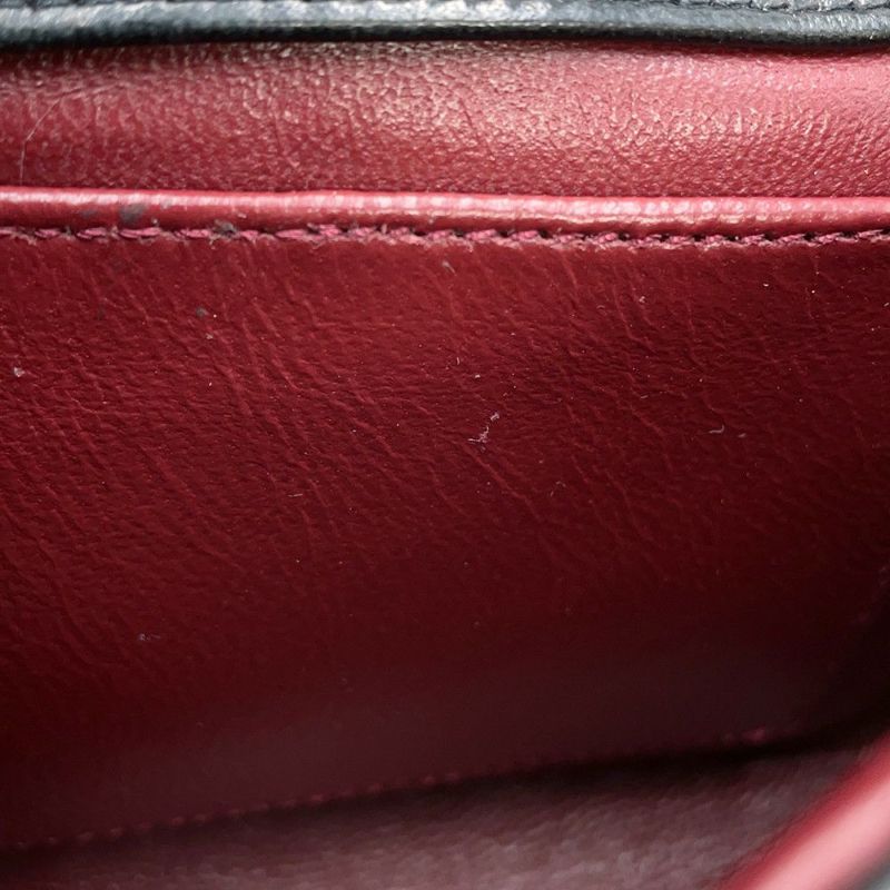 シャネル チェーンショルダーバッグ ココマーク マトラッセ シングルフラップ ラムスキン CHANEL 黒