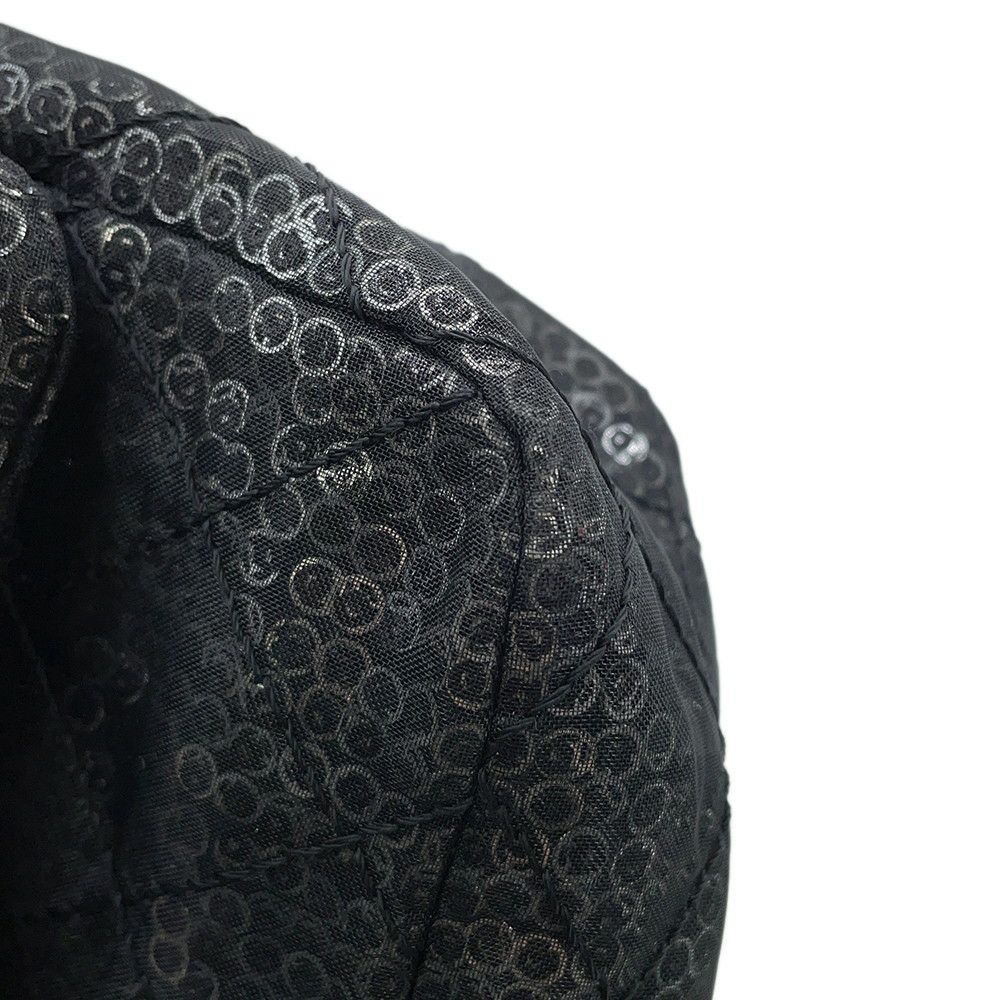 シャネル チェーンショルダーバッグ マトラッセ ココマーク メッシュ スパンコール CHANEL 黒 2way