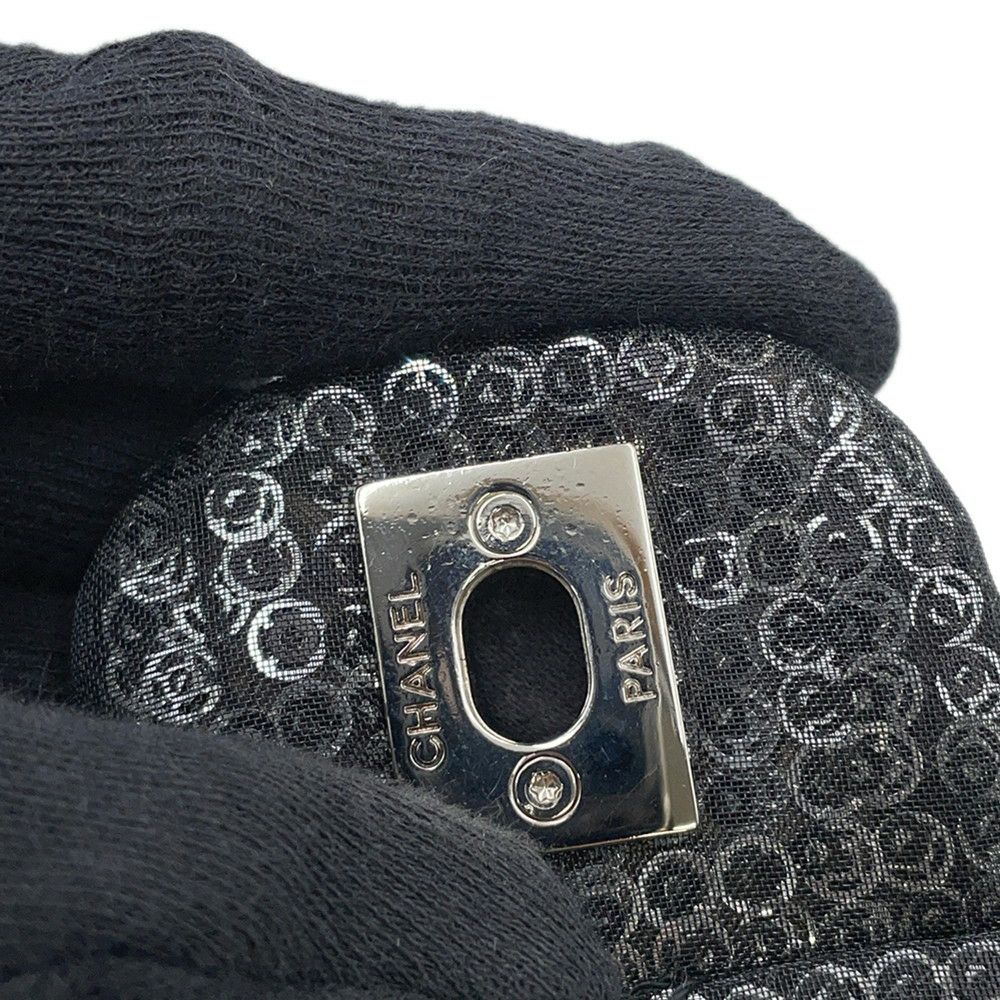 シャネル チェーンショルダーバッグ マトラッセ ココマーク メッシュ スパンコール CHANEL 黒 2way