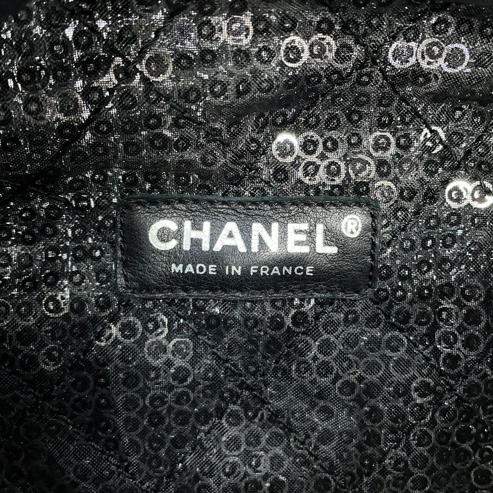 シャネル チェーンショルダーバッグ マトラッセ ココマーク メッシュ スパンコール CHANEL 黒 2way