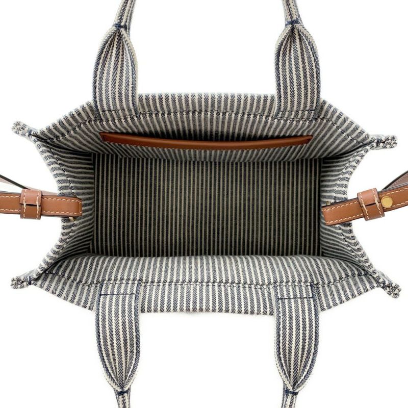 セリーヌ ハンドバッグ カバ タイス スモール キャンバス 199162FU5 CELINE 2way ストライプ