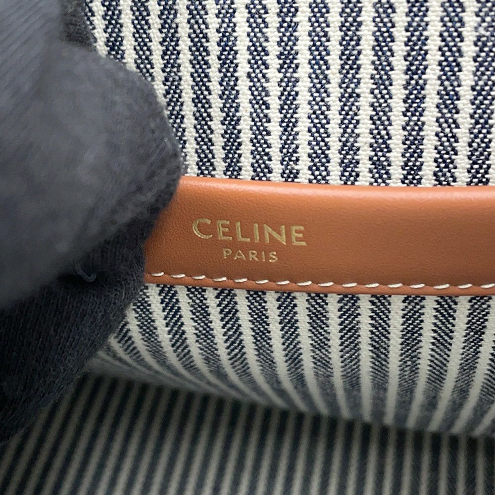 セリーヌ ハンドバッグ カバ タイス スモール キャンバス 199162FU5 CELINE 2way ストライプ