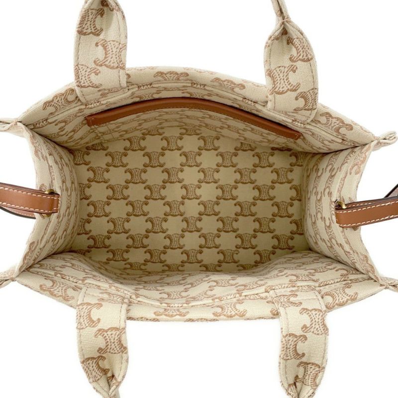 セリーヌ ハンドバッグ トリオンフ カバ タイス スモール キャンバス 199162 CELINE 2way