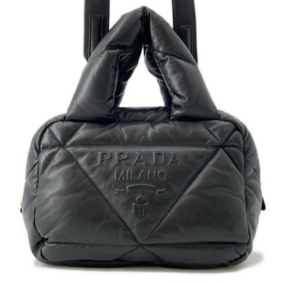 プラダ ハンドバッグ シンボル エンブロイダリー 1BB846 PRADA 2way