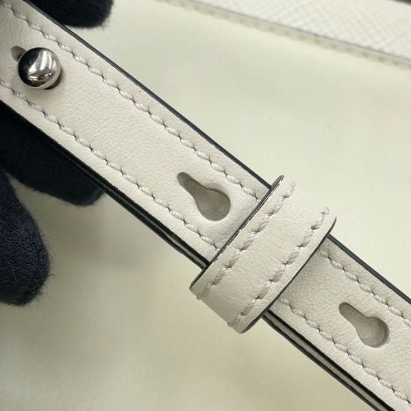 プラダ ショルダーバッグ アイデンティティ サフィアーノレザー 1BD249 PRADA 白