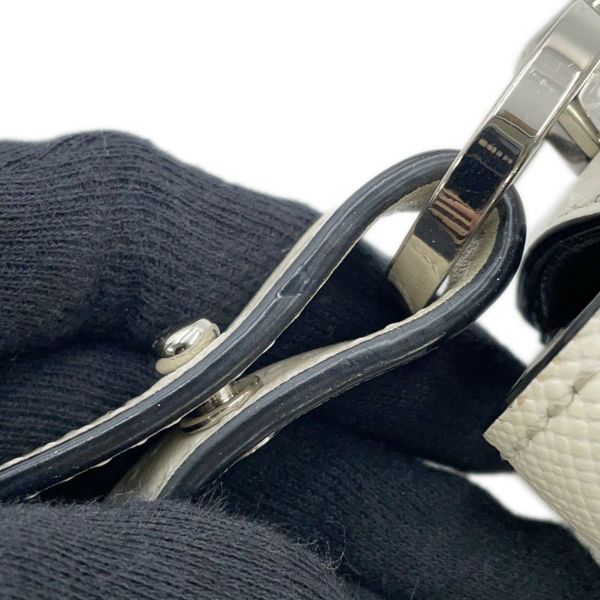 プラダ ショルダーバッグ アイデンティティ サフィアーノレザー 1BD249 PRADA 白