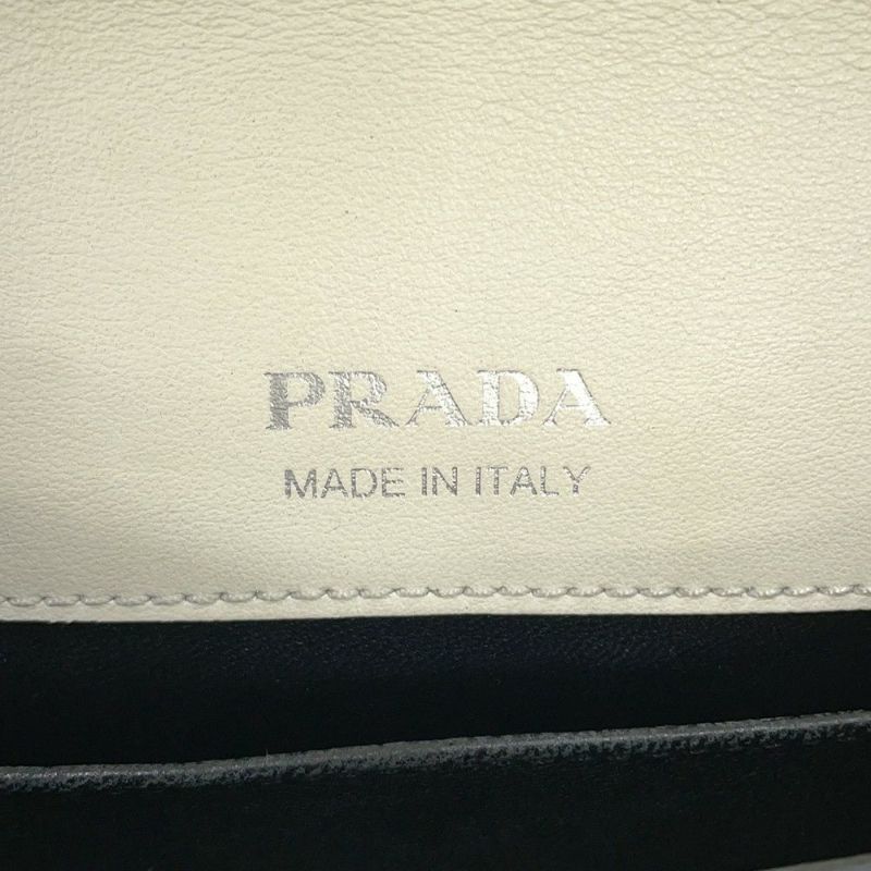 プラダ ショルダーバッグ アイデンティティ サフィアーノレザー 1BD249 PRADA 白