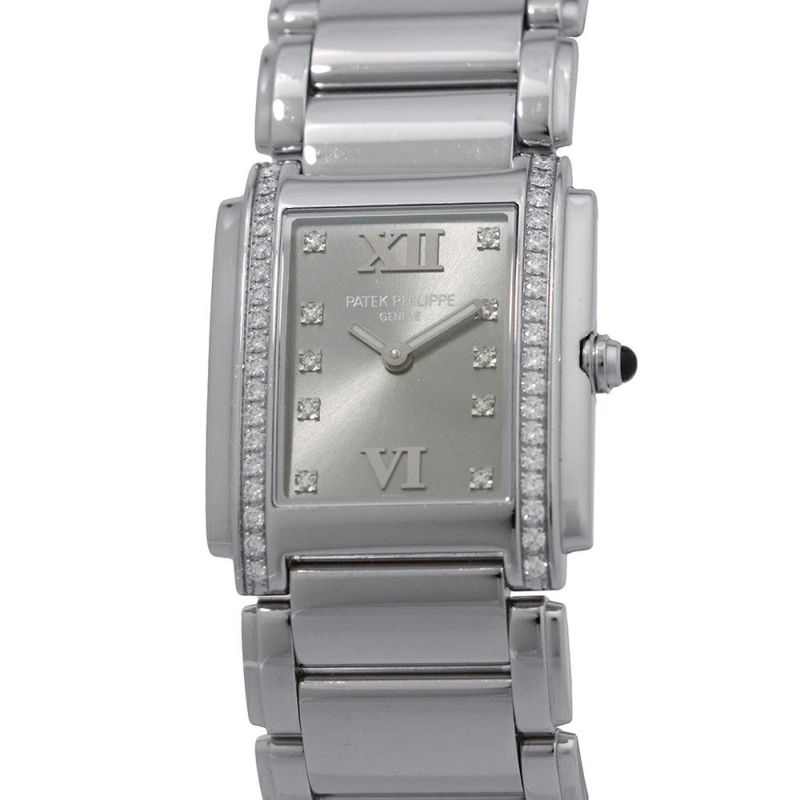 パテックフィリップ トゥエンティ4 36Pダイヤベゼル 4910/10A-010 PATEK PHILIPPE グレー文字盤 10Pダイヤ