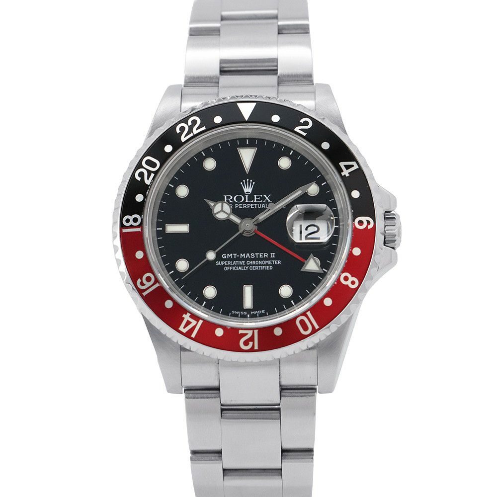 ロレックス GMTマスター2 デイト  F番 16710 ROLEX 腕時計 黒文字盤