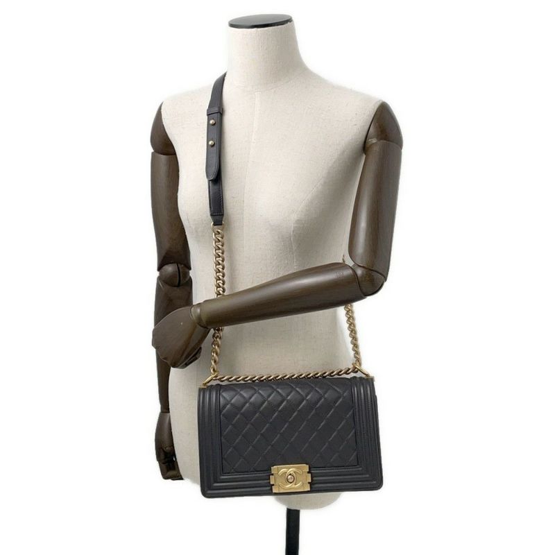 シャネル チェーンショルダーバッグ ココマーク ボーイシャネル A67086 CHANEL