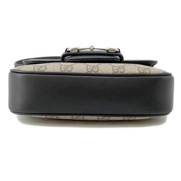 グッチ ショルダーバッグ GGスプリーム ホースビット 1955 ソフト スモール 815205 GUCCI 黒
