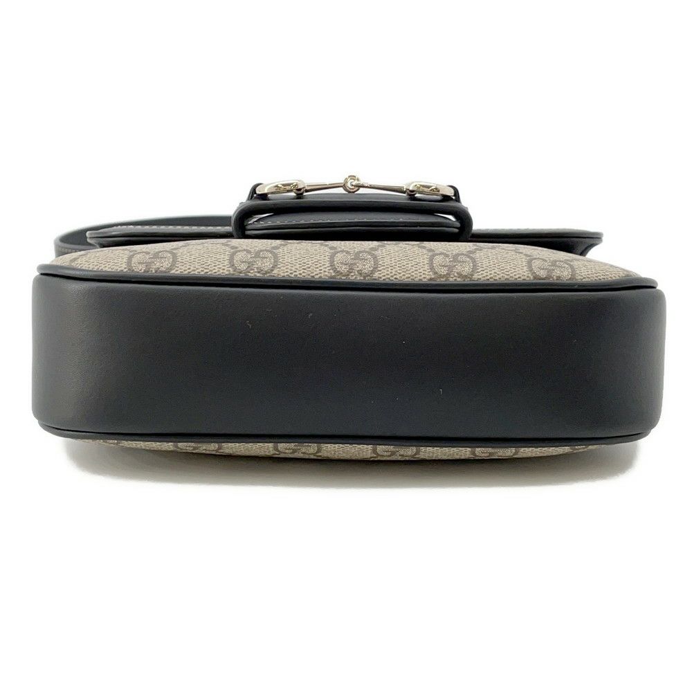 グッチ ショルダーバッグ GGスプリーム ホースビット 1955 ソフト スモール 815205 GUCCI 黒