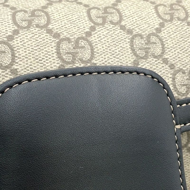 グッチ ショルダーバッグ GGスプリーム ホースビット 1955 ソフト スモール 815205 GUCCI 黒