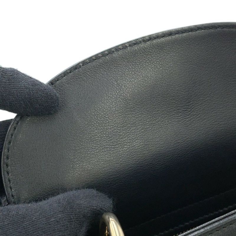 クリスチャン・ディオール ハンドバッグ レディディオール ハートプリント ミニ レザー Christian Dior 2way 黒