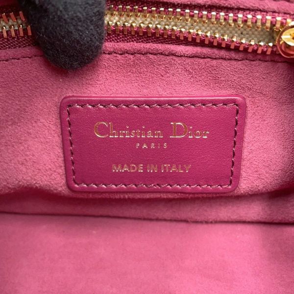 クリスチャン・ディオール ハンドバッグ レディ 95.22 カナージュ ミニ レザー Christian Dior 2way