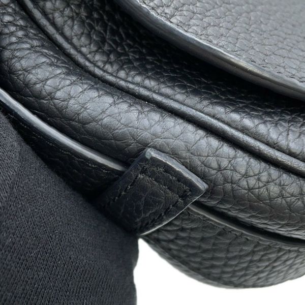 クリスチャン・ディオール ハンドバッグ サドル ミニソフトバッグ レザー 1ADHO023 Christian Dior 2way 黒