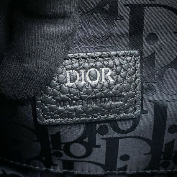 クリスチャン・ディオール ハンドバッグ サドル ミニソフトバッグ レザー 1ADHO023 Christian Dior 2way 黒