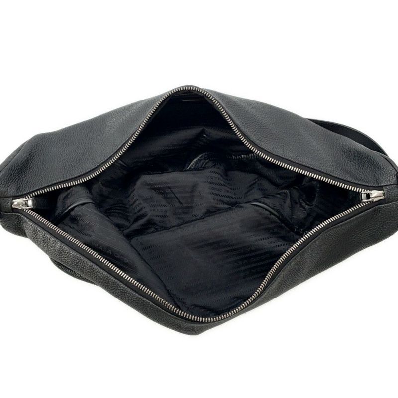 プラダ ショルダーバッグ トライアングルバッグ レザー 2VY007 PRADA 黒