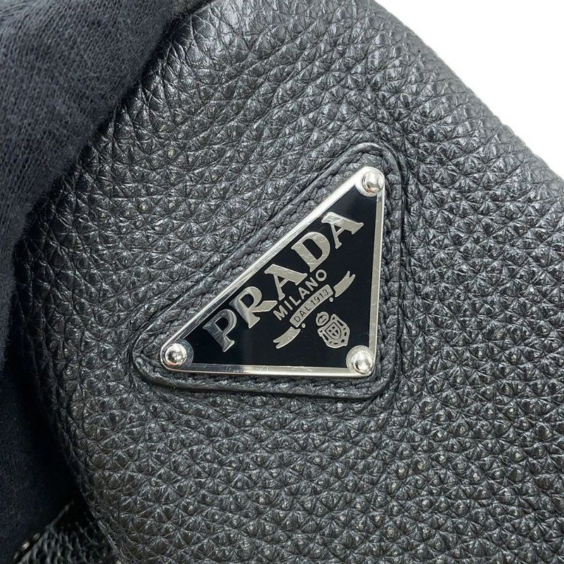 プラダ ショルダーバッグ トライアングルバッグ レザー 2VY007 PRADA 黒