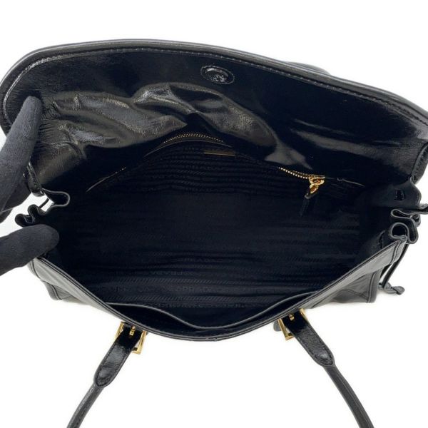 プラダ ショルダーバッグ ミディアム レザー 1BD376 PRADA 黒