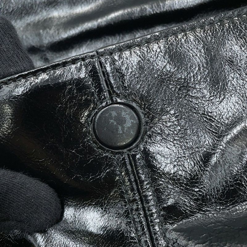 プラダ ショルダーバッグ ミディアム レザー 1BD376 PRADA 黒