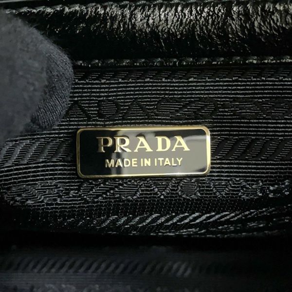 プラダ ショルダーバッグ ミディアム レザー 1BD376 PRADA 黒