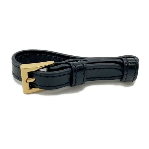 プラダ ショルダーバッグ ミディアム レザー 1BD376 PRADA 黒