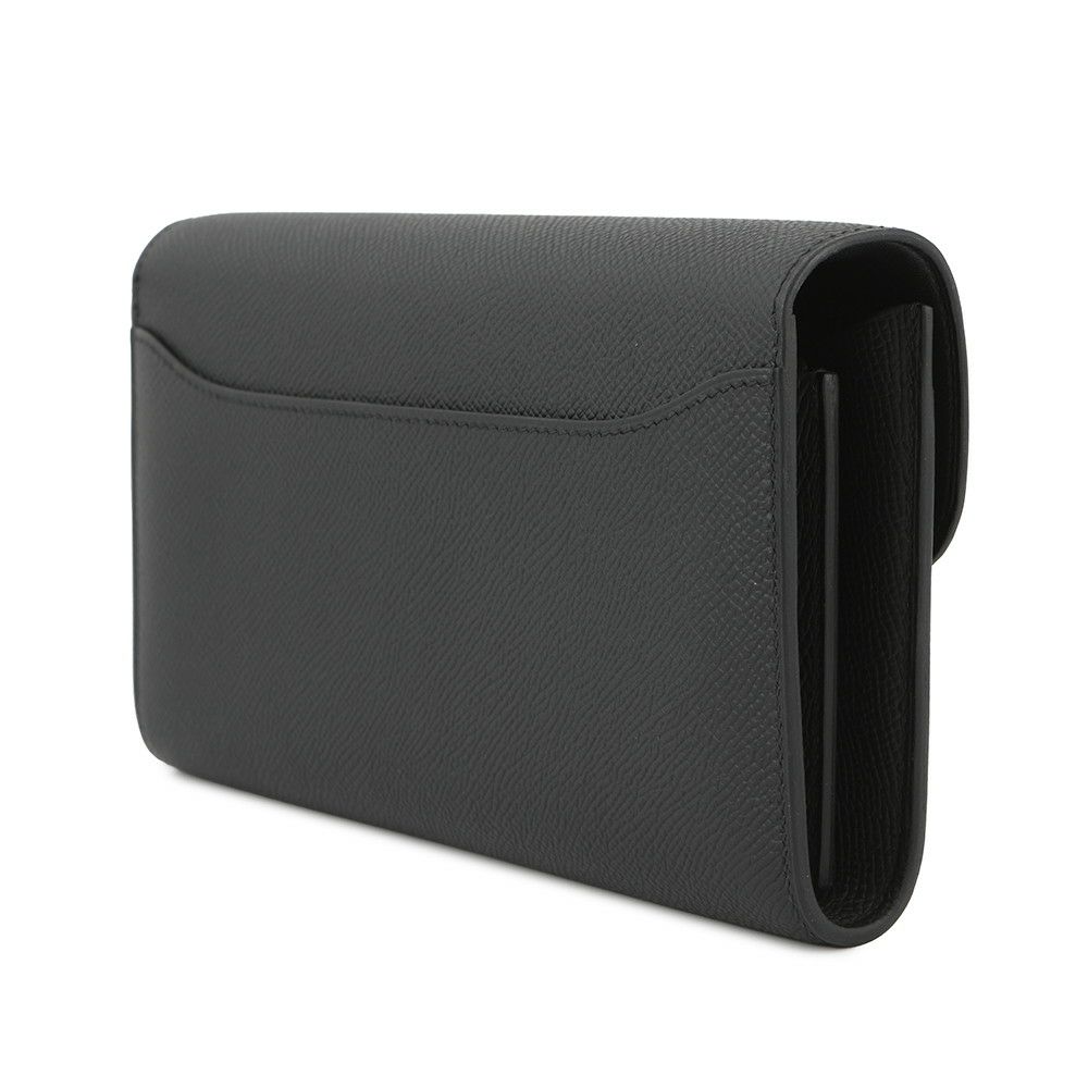 エルメス 長財布 コンスタンス トゥーゴー ロング ブラック/シルバー金具 エプソン K刻印 HERMES 黒